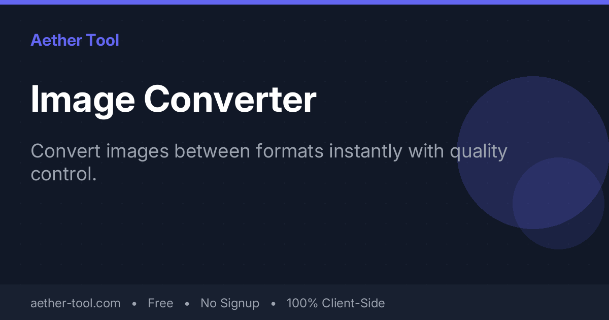 Image Converter — Convert Images Between PNG, JPG, WebP Online
