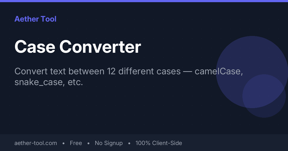 Case Converter — Convert Text Between UPPERCASE, lowercase, Title Case ...