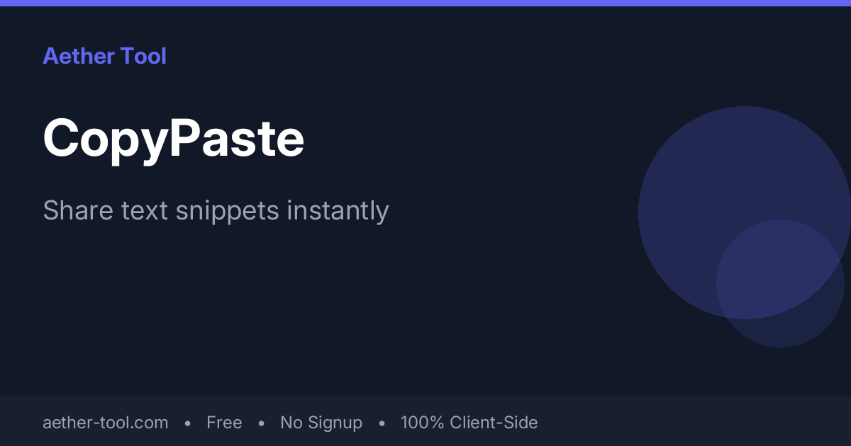 CopyPaste - Free Pastebin For Sharing Text, No Limit & No Signup